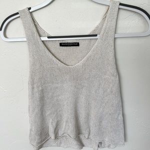 Brandy Melville crochet knit top